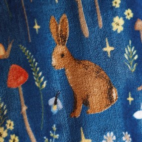 Pătură albastră din micropluș/cocolino 130x170 cm Enchanted Twilight Animals – Catherine Lansfield