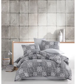 BedTex Lenjerie de pat din bumbac Ceramica gri,220 x 200 cm, 2 bucăți 70 x 90 cm