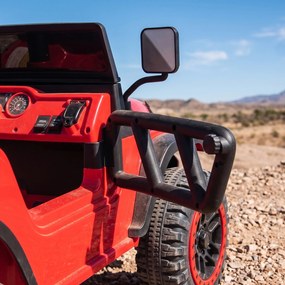 AIYAPLAY Mașină Electrică pentru Copii 3+ Ani, 12V, cu 2 Motoare, Telecomandă, USB, Muzică și Claxon, 3-5 km/h, Roșu | Aosom Romania