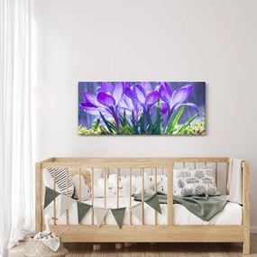 Tablou cuflori în ploaie (120x50 cm)