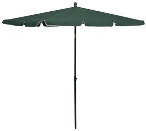 Umbrela de gradina cu stalp, verde, 210x140 cm Verde