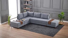 Coltar Extensibil Fly Corner Sofa Bed Left, Gri