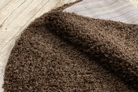 Covor SOFFI cerc shaggy 5cm maro - SECUNDAR-COTATI PRODUSUL