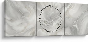 Tablou - Textura de marmură naturală (cu ceas) (90x30 cm)