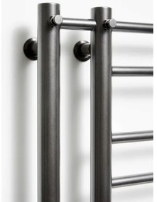 THEIA P.M.H. T2B - radiator de baie tip scară, 352 W, 154 cm, montare pe partea dreaptă, negru