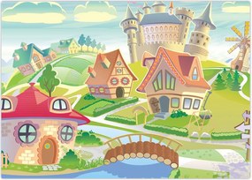 Tablou - Orășel colorat (70x50 cm)