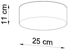 Plafonieră Nisa Lampi Atis, negru