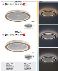 Plafoniera LED cu telecomanda Efrael D-40cm