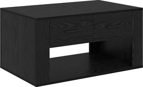 vidaXL Masă de cafea Stejar Negru 80 x 50 x 40 cm Lemn compozit