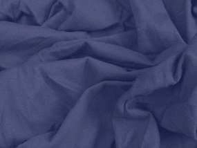 Cearsaf Jersey pentru patut copii bleumarin 70 x 140 cm