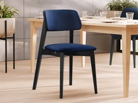 Scaun sufragerie KD 63 C (Negru + albastru) . Promo -17%. 1103438