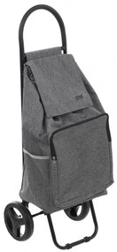 Carucior cumparaturi Tatra, gri, 34 x 30 x H 95 cm, 36 de litri