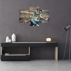 Tablou - Tânăr aviator (90x60 cm)