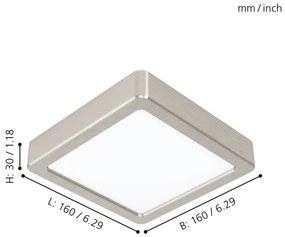 Plafonieră LED Eglo 99252 FUEVA 5, 10,5W, 230V