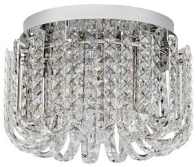 Lustra aplicata LED crom, cristale sticla CELYSIA 50cm