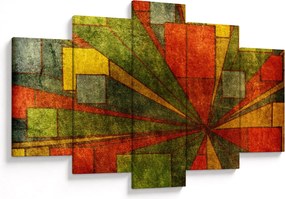 Tablou cu abstracție geometrică (150x105 cm)