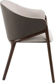 Scaun cu brate tapitat design italian Nogal