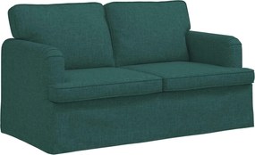 vidaXL Canapea Verde închis 144 x 80 x 85 cm țesătură