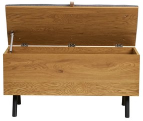 Cufăr în culoare naturală cu aspect de lemn de stejar 92x48x33 cm Barco – House Nordic