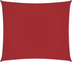 vidaXL Pânză parasolar, roșu, 2,5x3 m, țesătură oxford, dreptunghiular