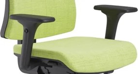 Scaun Ergo Plus, Tapițat cu Material Textil, Mecanism Syncron cu Antișoc - Verde