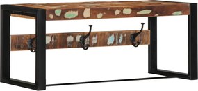 vidaXL Raft pentru haine multicolor 80x35x35 cm Lemn masiv recuperat