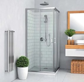 Cabina de dus patrata cu usi glisante Roth Lega Line LLS2 800 80x80