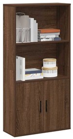 vidaXL Bibliotecă, stejar maro, 60x24x120 cm, lemn prelucrat