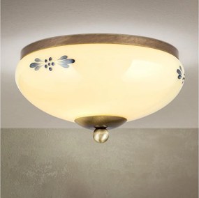 Orion - Plafonieră LANDHAUS 1xE27/60W/230V Ø 21 cm bronz/bej/albastru