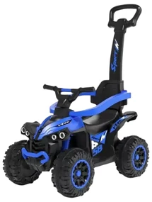ATV pentru copii si bebe NOVOKIDS™ Little Beast, Cu melodii si lumini, Maner de impins pentru parinti detasabil, Functie trotineta fara pedale,