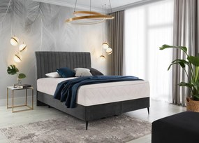 Pat tapitat, boxspring, 140x200 cm, Blanca 2, Eltap (Culoare: Bej)