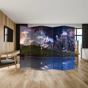 Paravan - Lac și munți (210x170 cm)