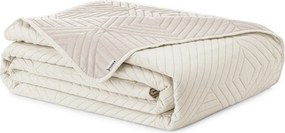 Cuvertură crem matlasată din microfibră 220x240 cm Softa – Restilo
