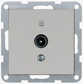 Priza TV finala, IP20, Sandstone, Panasonic Karre Plus 55 Soft Touch