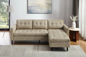 Coltar modern, Tesatura Structurata Bej STOCKHOLM 220cm