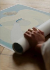 Poster 70x100 cm Hold You - Blue – Sofia Lind – The Poster Club