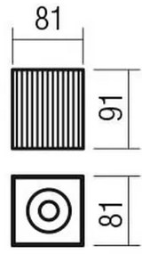 Redo 01-3409 - Spot DELPHI 1x GU10, 7W, 230V, 8,1 x 8,1 cm, negru