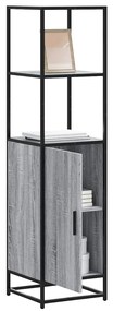vidaXL Dulap nalt gri Sonoma 35,5x35x139 cm lemn prelucrat