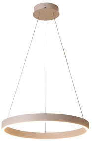 Lustra moderna aurie rotunda din metal cu led BrascoDown d80