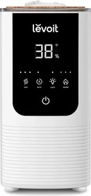 Umidificator Levoit OasisMist 450S LUH-O451S-WEU, 40 m², 280 W, 4,5 l, Aromaterapie, Autonomie de 45 de ore, Alb