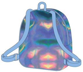 Disney Lilo és Stitch, A csillagkutya Iridiscente hologrammos hátizsák, táska 23 cm