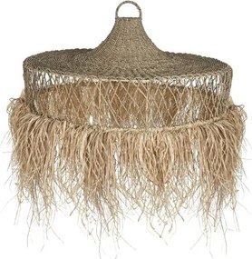 Lustră plafonieră din fibre naturale, 125×125×54 cm, „Palma"