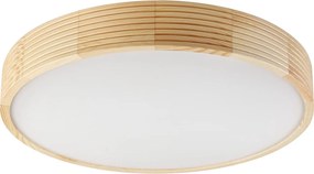 Plafonieră NATURAL MODERN cu 4 socluri E27 (15W, 230V), diametru 58 cm, din lemn de pin