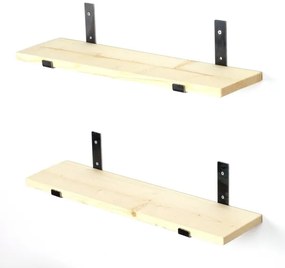 SET 2x raft de perete 16x60 cm molid