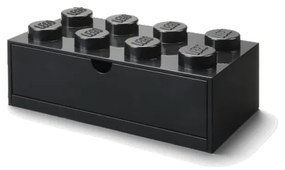 Cutie de birou cu sertar LEGO® Brick, 31,6 x 11,3 cm, negru