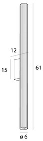 Aplica LED baie iluminat elegant IP44 Fayette H-61cm