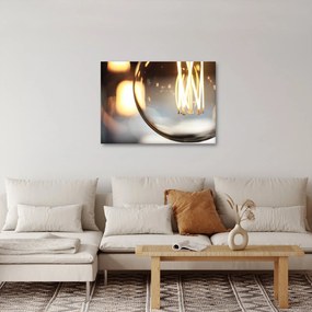 Tablou cu becul aprins (70x50 cm)