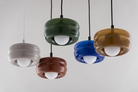 Pendul modern, Living, Hol, Scara, Sticla, Cobalt, TEVO