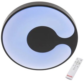 Redo 05-927 - Plafonieră LED RGBW BIGSI LED/48W/230V Ø 50 cm neagră + telecomandă