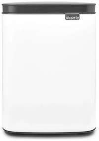 Cos de gunoi Brabantia Bo Small 1006621, 4 L, Deschidere lina si silentioasa, Baza antiderapanta, Alb